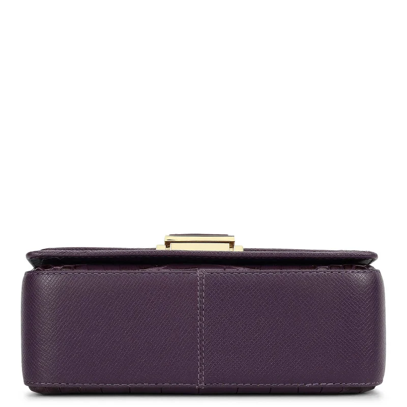 Da Milano Grapevine Small Croco Leather Satchel - Grapevine for Women | Best Price UAE